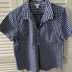 LL Bean Gingham Shirt